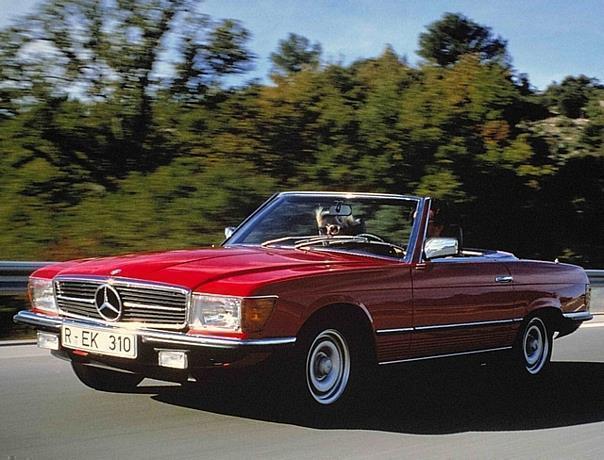 Mercedes-Benz SL-Roadster der Baureihe 107 aus den Jahren 1971 bis 1985.